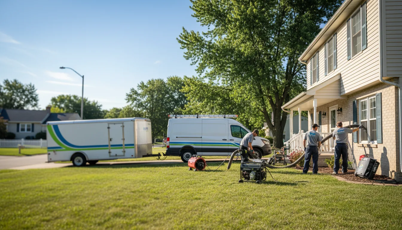 Flooded Basement Restoration And Cleanup With Repair in Carsonville, MI near me